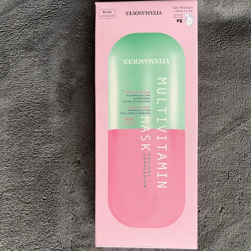Multivitamin, mask, radiant complexion